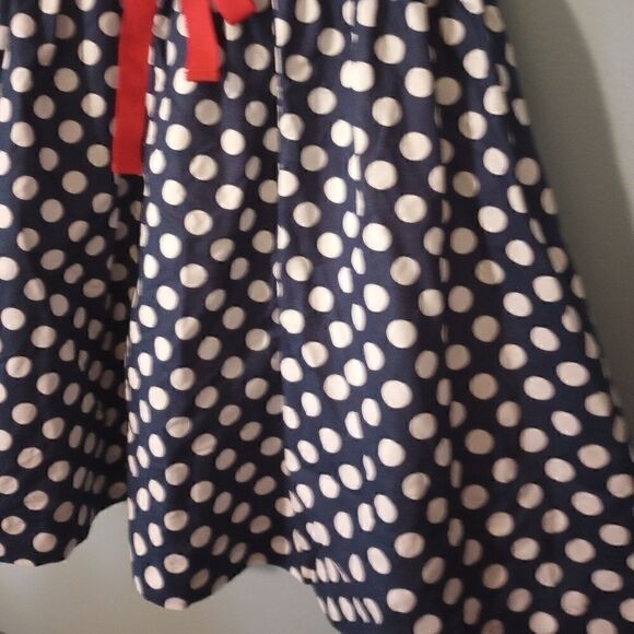 Savannah girls polka dot dress with tulle underneath and bow detailing - Picture 5 of 12